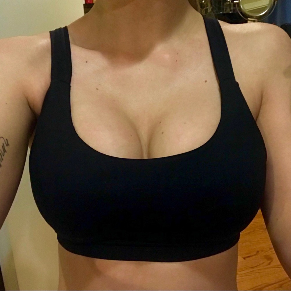 Black Padded Sports Bra